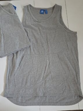 2 Adidas Gray SLEEVELESS Tee